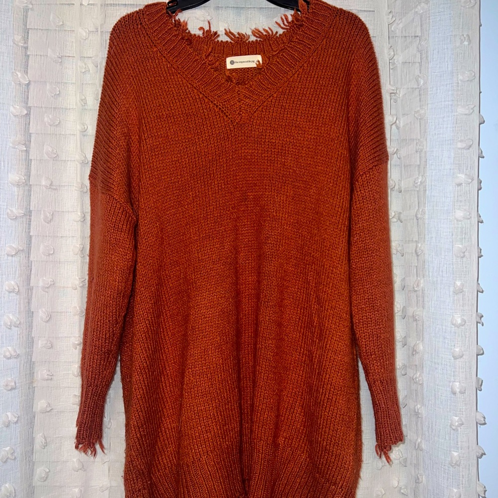 Burnt orange Sweater dress